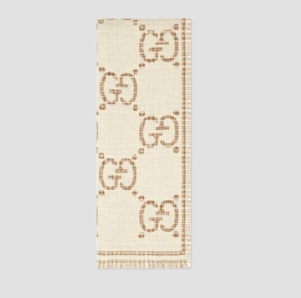 GG WOOL JACQUARD SCARF